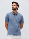 Dark Pastel Pique Polo