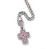 Aesthetic Pink Cross Pendant