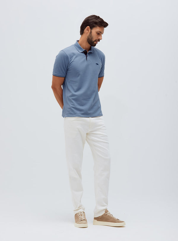 Dark Pastel Pique Polo