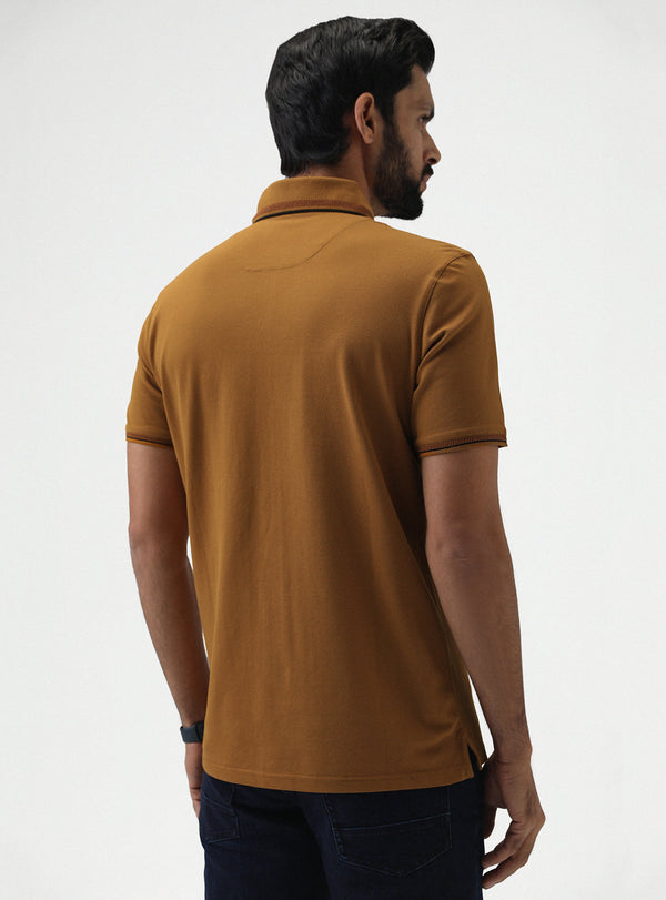 Ochre Pique Polo