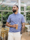 Dark Pastel Pique Polo