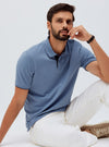 Dark Pastel Pique Polo