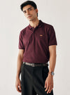Wineberry Cotton Blend Pique Polo