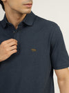 Space Blue Melange Polo