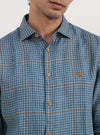 Aegean Blue Linen Shirt