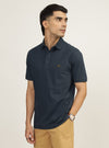 Space Blue Melange Polo