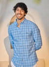 Aero Blue Check Shirt