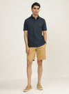 Space Blue Melange Polo