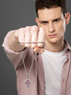 Aesthetic Pink Cross Pendant